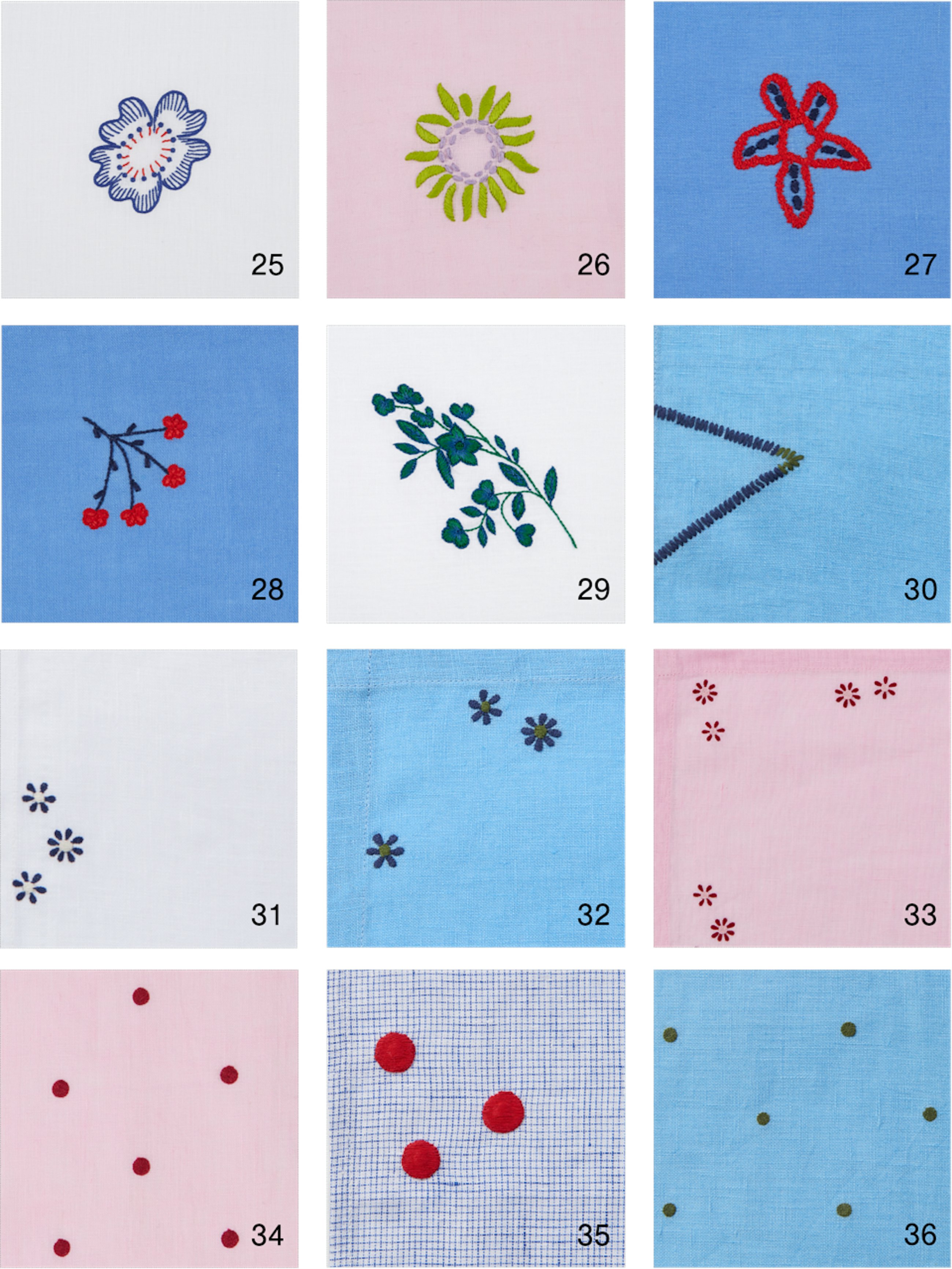 Napkins grid 12 P 3