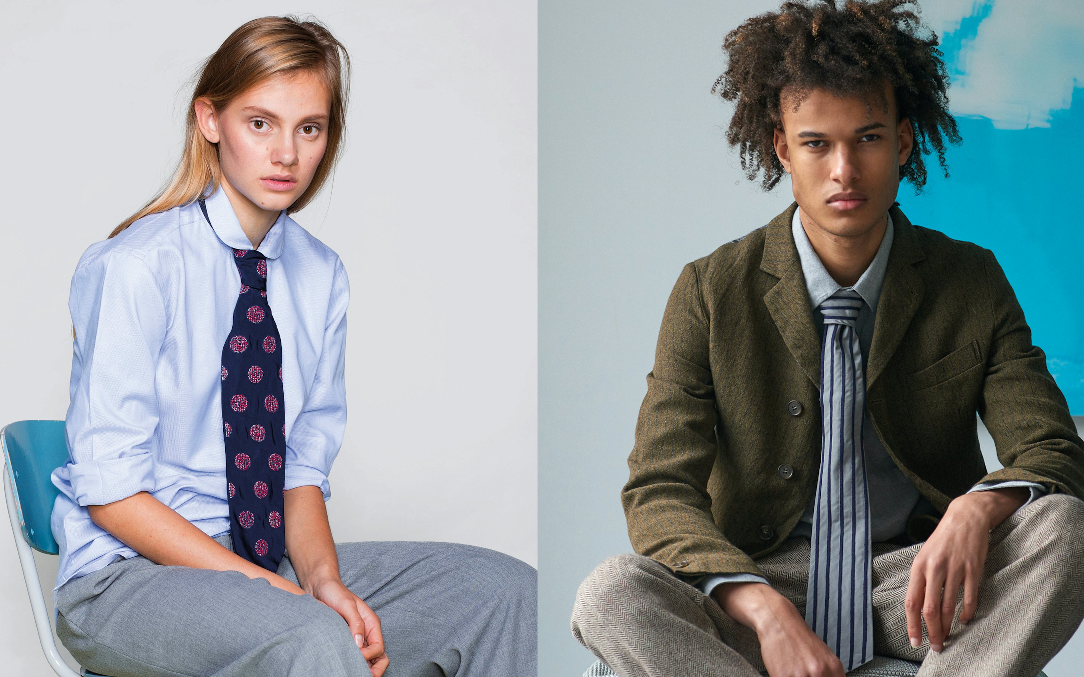 Ties men women model INB